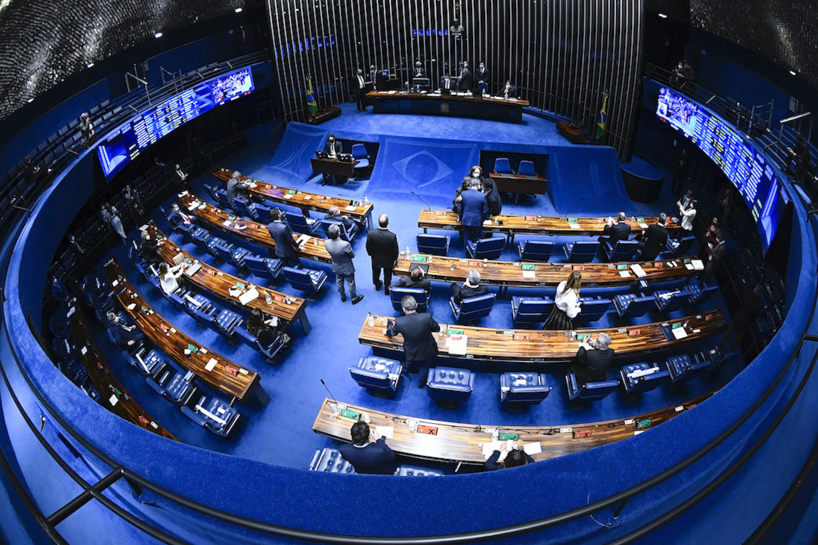 O plenário do Senado Federal em sessão